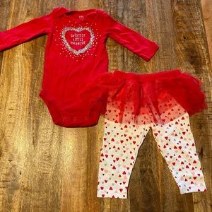 Carters 6 months baby Valentine’s Day outfit